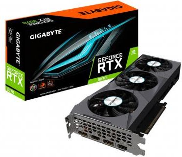 Gigabyte GeForce RTX 3070 EAGLE OC 8GB GDDR6 Karta graficzna