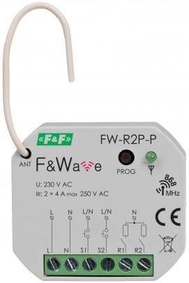 F&F Do Puszkowy Wielofunkcyjny 2-Kanałowy Przekaźnik Bistabilny Fw-R2P-P F&F