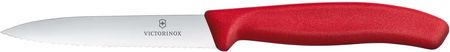 Victorinox Nóż Do Jarzyn Ząbkowany Czerwony 100 Mm Swiss Classic