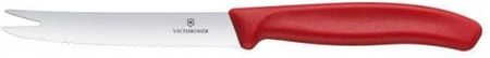 Hendi Victorinox Swiss Classic Nóż Do Sera I Kiełbasy Ostrze Ząbkowane 110Mm Czerwony
