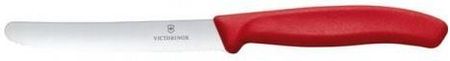 Hendi Victorinox Swiss Classic Nóż Do Pomidorów Zaokrąglony Czubek Ząbkowany 11 Cm Czerwony