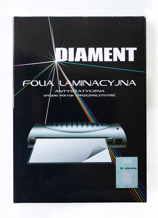 Diament Folia Do Laminowania Laminacyjna A4 80Mic 100Sztuk