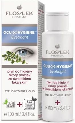 Floslek Flos-Lek Ocu Hygiene Eyebright Płyn Do Higieny Skóry Powiek Ze Świetlikiem Lekarskim 100Ml