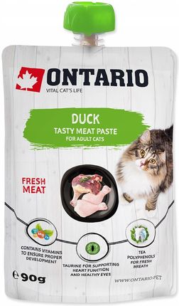 Ontario Duck Tasty Meat Paste Karma Uzupełniająca Dla Kota Z Kaczką 90 G