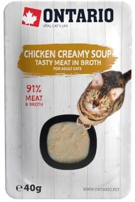 Ontario Chicken Soup Karma Dla Kota - Zupa Z Kawałkami Kurczaka Serem I Ryżem 40 G