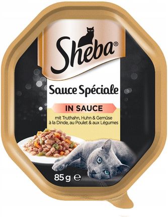 Sheba Sauce Speciale Karma Dla Kota - Z Indykiem, Kurczakiem I Warzywami W Sosie 85 G