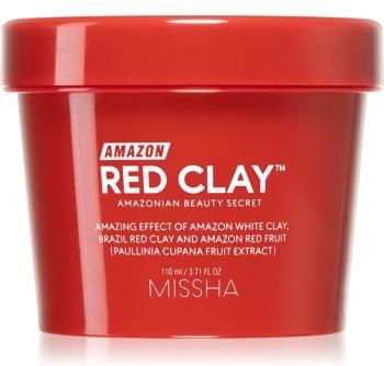 Missha Amazon Red Clay Maseczka Oczyszczająca, Redukująca Sebum I Zmniejszająca Pory Z Glinką 110Ml