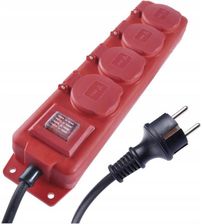 Zdjęcie Emos Przedłużacz Gumowy Czerwony 5M 1,5mm Ip44 (P14151) - Oława