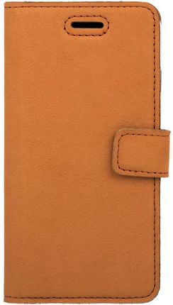 Surazo Wallet Case Nubuk Ciemny Pomarańczowy Do Sony Xperia 10