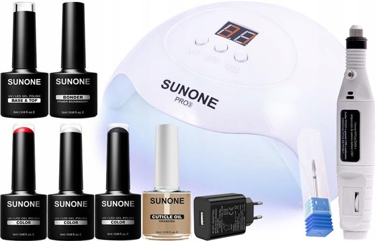 SUNONE SUNONE ZESTAW DO HYBRYD S03 LAMPA FREZARKA GRATISY - zdjęcie 7 SUNONE SUNONE ZESTAW DO HYBRYD S03 LAMPA FREZARKA GRATISY