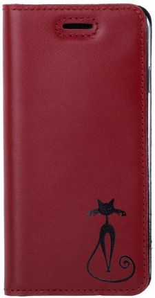 Surazo Smart magnet RFID Costa Czerwona i Czarny Bajeczny Kot do Sony Xperia XZ2 Compact