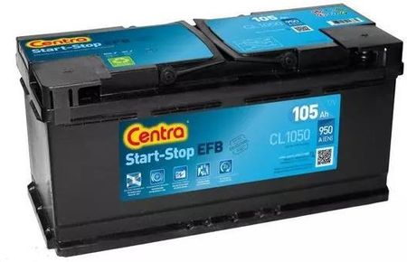 AKUMULATOR CENTRA EFB 12V 105AH 950A CL1050 CL1050