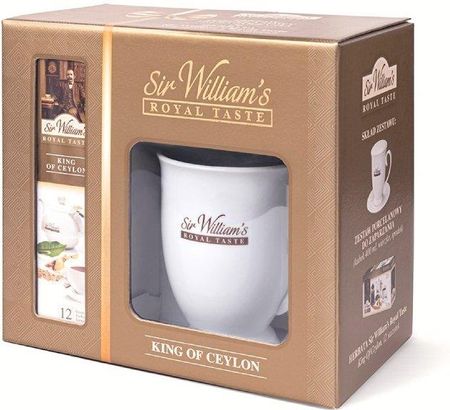Sir Williams Zestaw prezentowy Royal, kubek + 12 herbat King of Ceylon 36g 