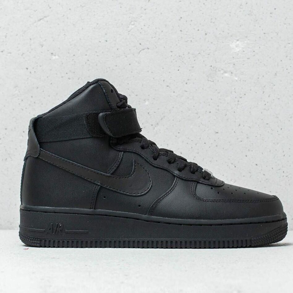 black nike air force 1 high top