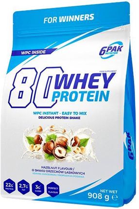 6Pak Nutrition 80 Whey Protein 908G