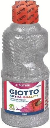 Fila Giotto Farba Plakatowa Glitter Silver 250 Ml (531202)