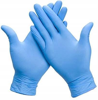 Rękawiczki Nitrylowe - Niebieskie - 100 sztuk Xs