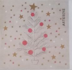 Zdjęcie Artebene Karnet Bożonarodzeniowy Choinka Beżowy - Kórnik