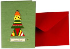 Zdjęcie Panon Karnet Bożonarodzeniowy Zielona Choinka - Płock