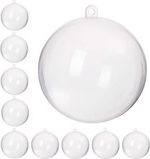 Bombki Akrylowe 8Cm Kula Plastikowa Decoupage Zestaw 10 Szt