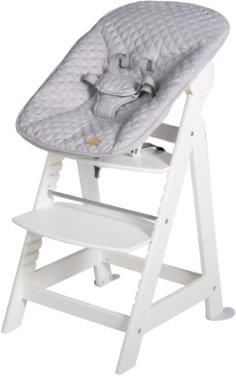 Roba Roba Krzesełko Do Karmienia Born Up White 2 W 1 Z Leżaczkiem Style Grey