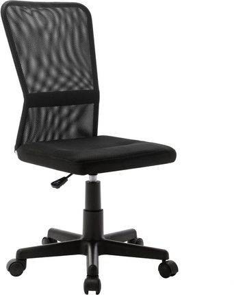 vidaXL Krzesło biurowe czarne 44x52x100 cm z siatką