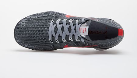 nike air vapormax flyknit 3 grey track red
