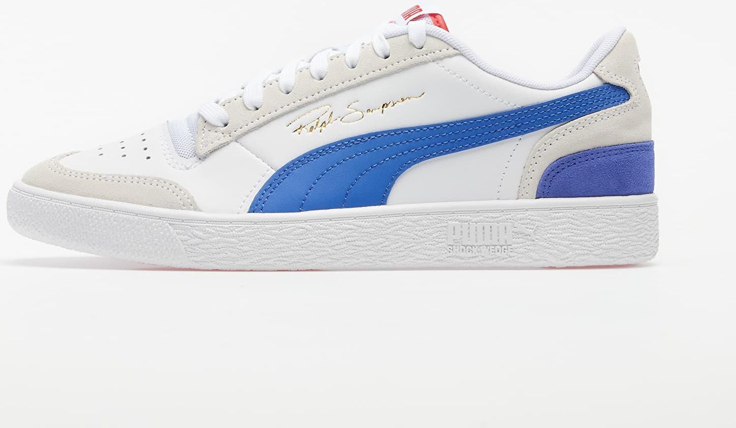 Puma ralph sampson lo vintage white dazzling blue sale