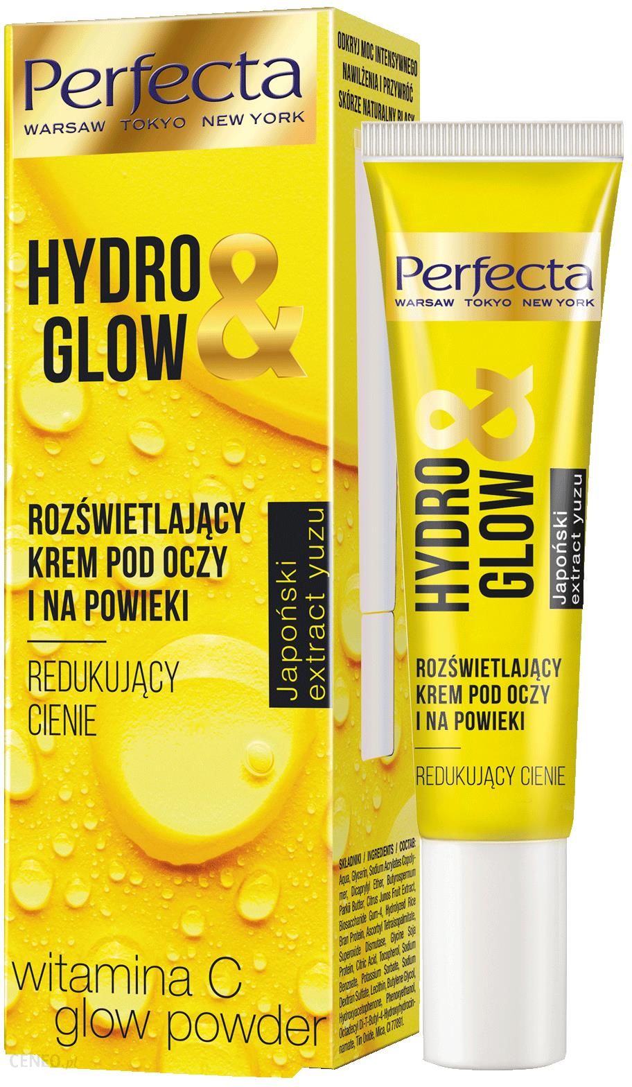 Perfecta Hydro&Glow Rozświetlający krem pod oczy i na powieki redukujący cienie 50ml