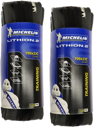Michelin Zestaw 2 Opon Do Roweru Szosowego Lithion 2 700X23 Z Miękką Stopką/ Etrto 23-622