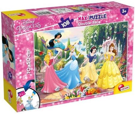 Lisciani Puzzle Dwustronne Maxi Disney Princess Na Zawsze 108El.