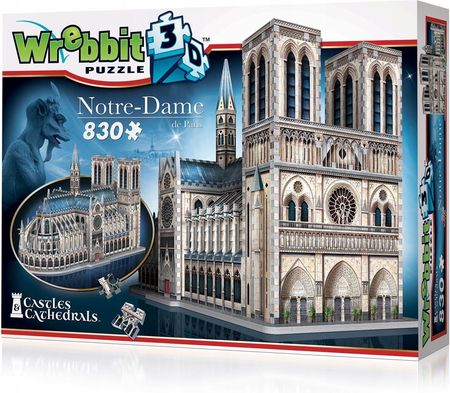 Tactic Wrebbit 3D Puzzle Katedra Notre Dame De Paris 830El.