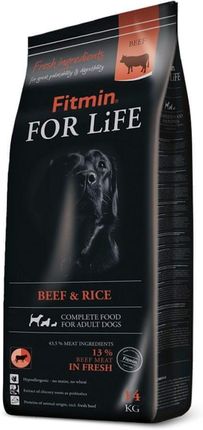 Fitmin For Life Beef&Rice Wołowina I Ryż 14Kg