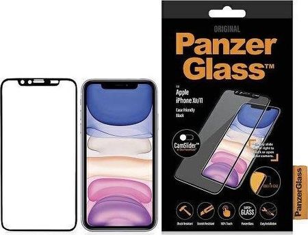 Panzerglass E2E Super+ iPhone Xr/11 Case Friendly CamSlider czarny/black
