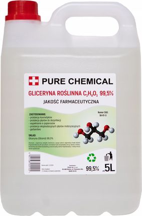 Pure Chemicals Gliceryna Roślinna Farmeceutyczna 99,5% ~6,25Kg 5L