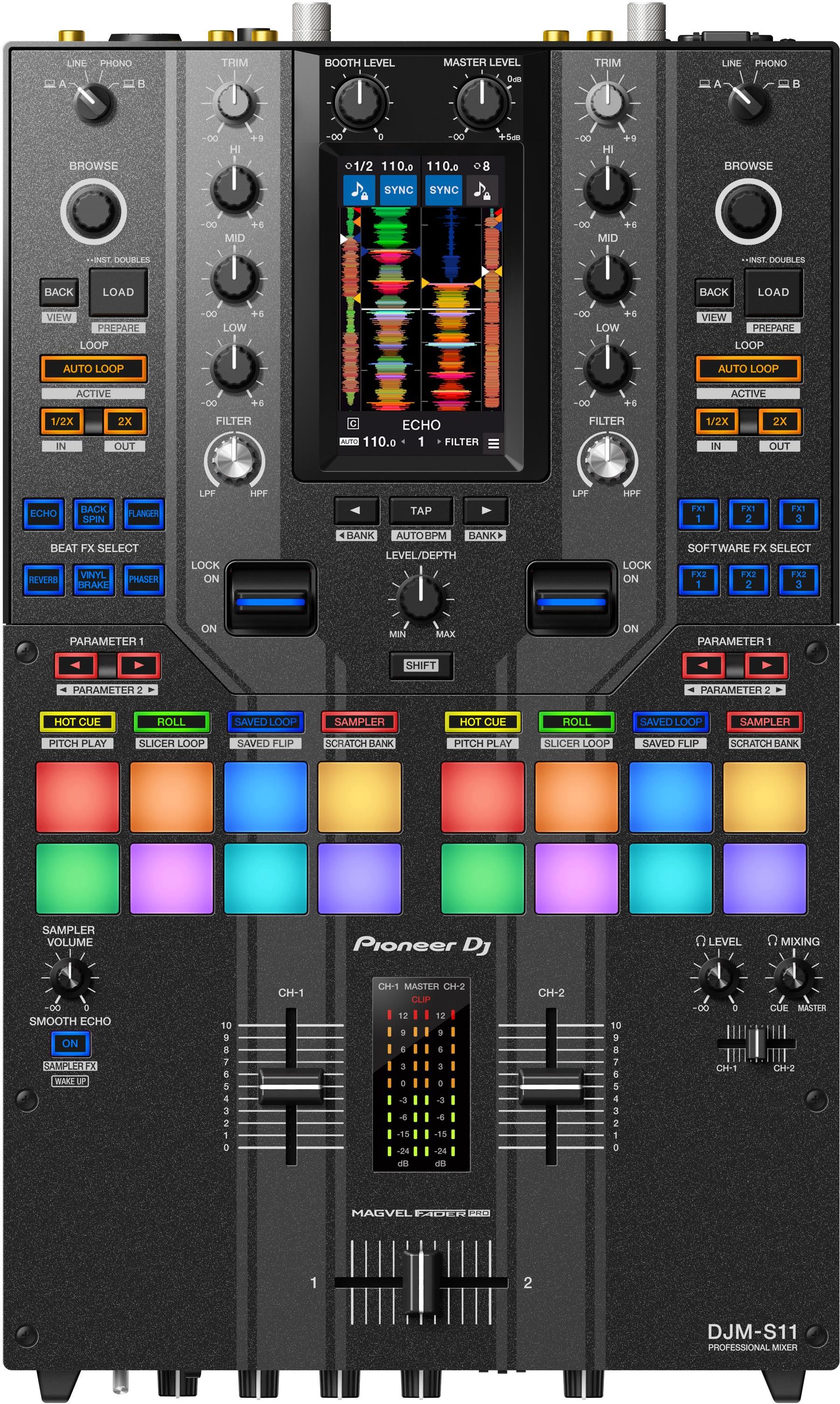 DJ機材 Pioneer DJM-S11-SE DJM-S11-SE - Professional scratch style 2-channel DJ mixer
