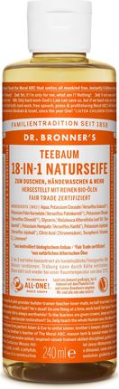Dr. Bronner'S 18In1 Naturalne Mydło W Płynie Z Drzewem Herbacianym 240Ml