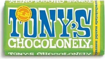 Tony'S Chocolonely Ciemna czekolada 51% sól morska i migdały - 180g