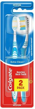 Colgate Extra Clean Szczoteczka do zębów medium 2szt