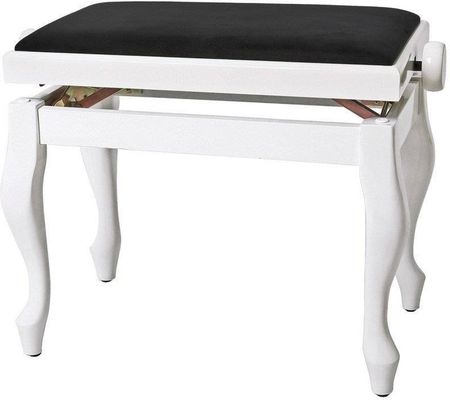 GEWA 130350 Piano Bench Deluxe Classic White High Gloss