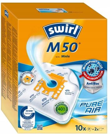 SWIRL M50, WOREK DO ODKURZACZA Z FILTREM, 10 SZTUK