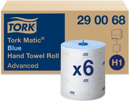 Tork Matic H1 niebieski ręcznik w roli (290068) 150m karton 6szt