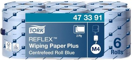 Tork Reflex czyściwo papierowe do średnich zabrudzeń 2 warstwowe (473391) 150,8m 6szt