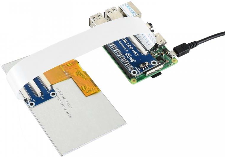 Waveshare Wyświetlacz 5" 800X480 Ips Z Interfejsem Dpi Dla Raspberry Pi - zdjęcie 5 Waveshare Wyświetlacz 5" 800X480 Ips Z Interfejsem Dpi Dla Raspberry Pi