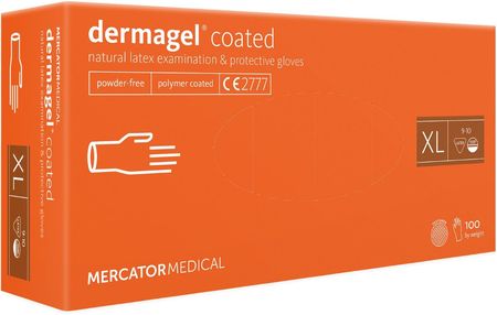 Mercator Medical Rękawice Rękawiczki Lateksowe Bezpudrowe Xl 100Szt
