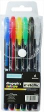 Zdjęcie schemat Długopisy żelowe metalic 6 kolorów - Kościan