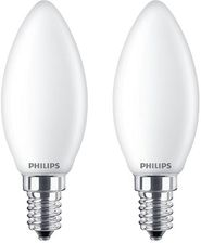 Philips Żarówka światła LED LED Classic 40W B35 E14 WW FR ND 2PF/6 E14 ...