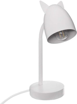 Lampka na biurko ATMOSPHERA Oreilles Rose, biała, 18x12x31 cm 