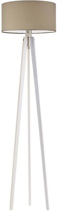 LYSNE Lampa podłogowa Miami 60 W E27 beżowo-biała 148x40 cm