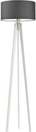 LYSNE Lampa podłogowa Miami 60 W E27 grafitowo-biała 148x40 cm